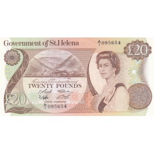 Saint Helena, 20 Pounds, 1986, UNC, p10