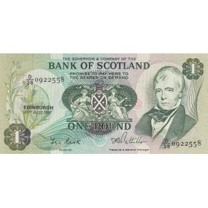 Scotland, 1 Pound, 1981, UNC, p111e