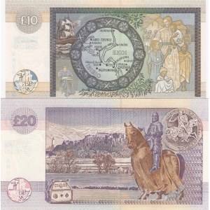 Scotland, 10 and 20 Pounds, 2000, UNC, p229A -p229B, (Total 2 banknotes)