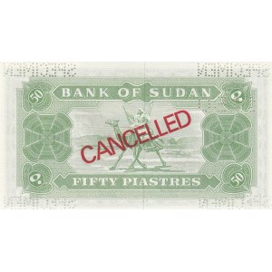Sudan, 50 Piastres, 1964-1967, UNC, p7, SPECIMEN