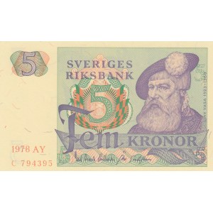 Sweden, 5 Kronor, 1978, UNC, p51d