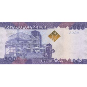 Tanzania, 5000 Shillings, 2015, UNC, p43b