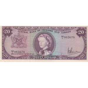 Trinidad And tobago, 20 Dollars, 1964,  XF (-), 29d