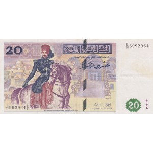 Tunisia, 20 Dinars, 1992, XF (-), p88