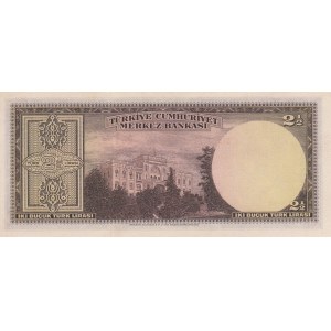 Turkey, 2 1/2 Lira, 1947, UNC, p140