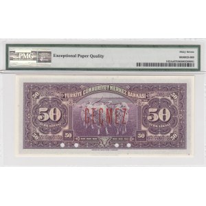 Turkey, 50 Lira, 1947, UNC, p143a, SPECIMEN