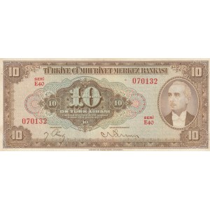 Turkey, 50 Lira, 1948, XF, p148