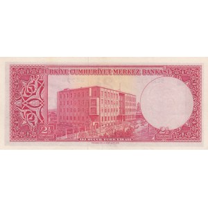 Turkey, 2 1/2 Lira, 1957, AUNC, p152