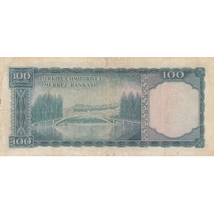 Turkey, 100 Lira, 1956, FINE / VF, p168