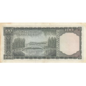 Turkey, 100 Lira, 1964, XF, p177