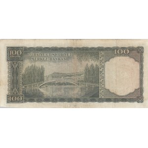 Turkey, 100 Lira, 1964, POOR, p177