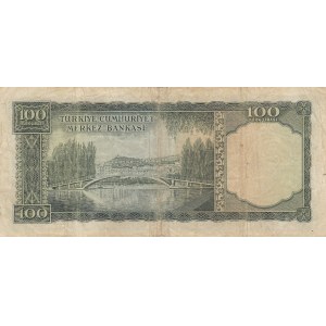 Turkey, 100 Lira, 1969, FINE, p182