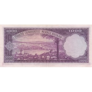 Turkey, 1000 Lira, 1953, XF / AUNC, p172