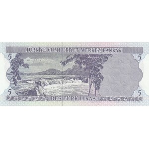 Turkey, 5 Lira, 1976, UNC, p185, K01