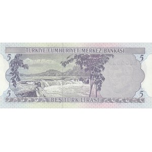 Turkey, 5 Lira, 1976, UNC, p185, H90