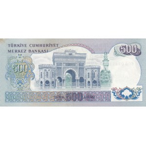 Turkey, 500 Lira, 191, AUNC, p190a