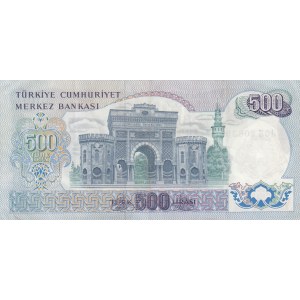 Turkey, 500 Lira, 1974, XF, p190e