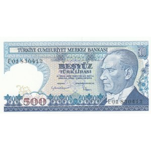 Turkey, 500 Lira, 1984, UNC, p195, E01