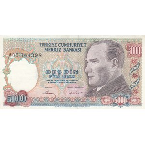Turkey, 5.000 Lira, 1981, XF, P196a