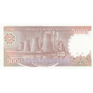 Turkey, 5.000 Lira, 1990, UNC, p198, H90