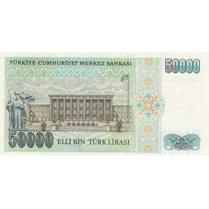 Turkey, 50.000 Lira, 1989, UNC, p203, I90