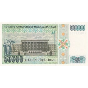 Turkey, 50.000 Lira, 1989, UNC, p203, F90