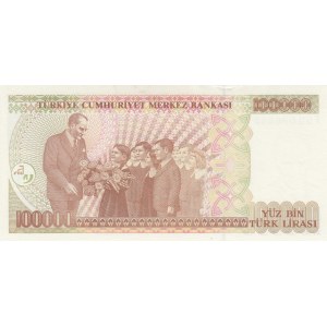 Turkey, 100.000 Lira, 1996, UNC, p205c, F90