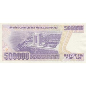 Turkey, 500.000 Lira, 1997, UNC, p212, J90