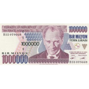 Turkey, 1.000.000 Lira, 1995, UNC, p209a