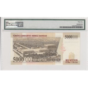 Turkey, 5.000.000 Lira, 1997, AUNC, p210a