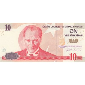 Turkey, 10 New Turkish Lira, 2005, UNC, p218, NICE NUMBER