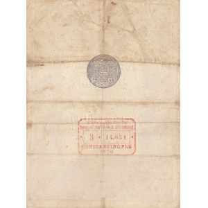 Turkey, Ottoman Empire, 50 Kurush, 1876, FINE, p44, GALİB