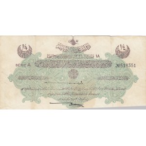 Turkey, Ottoman Empire, 1/4 Lira, 1915, VF (-), p71, Talat / Cavid