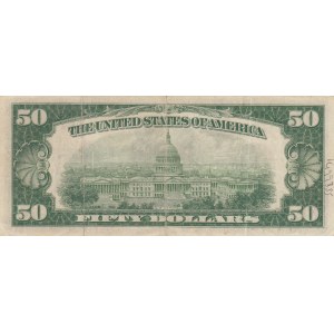 United States Of America, 50 Dollars, 1934, XF (-), P432l