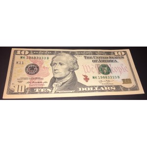 United States Of America, 10 Dollars, 2003, XF, p518