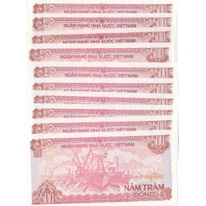 Vietnam, 500 Dong, 1988, UNC, p101, (Total 10 banknotes)