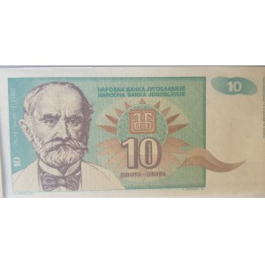 Yugoslavia, 10 Dinara, 1994, UNC, p138, BUNDLE