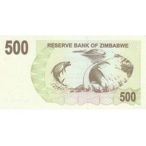 Zimbabwe, 500 Dollars, 2007, UNC, p43