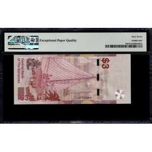 Bahamas. 3 Dollars 2019