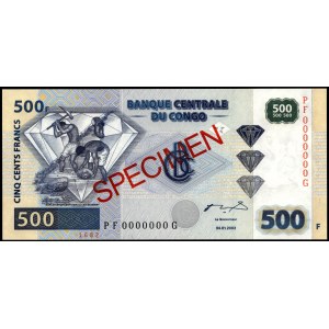 Kongo. 500 franków 2002