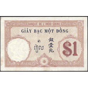 French Indo China. 1 Piastre 1927