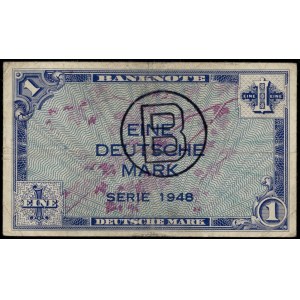 Germany. 1 Mark 1948 B Counterstamp