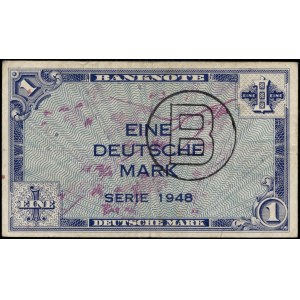 Germany. 1 Mark 1948 B Counterstamp