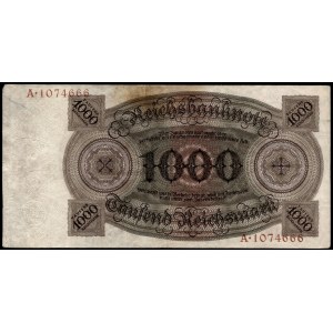 Germany. 1000 Mark 1924 Prefix A
