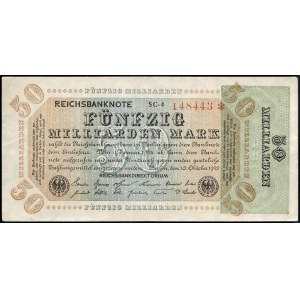 Germany. 50 Billion Milliarden Marks 1923