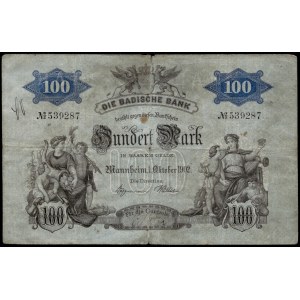 Germany. Baden 100 Marks 1902 Mannheim