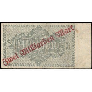Germany. Baden 2 Billion Milliarden Mark 1923 Over 20 Million Mark