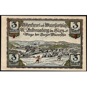 Nemecko. Hannover 3 marky / 1 Andreas Thaler 1700 (1921)