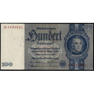 Germany. Third Reich 100 Reichsmark 1935