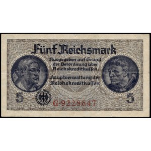 Germany. Third Reich 5 Reichsmark 1940